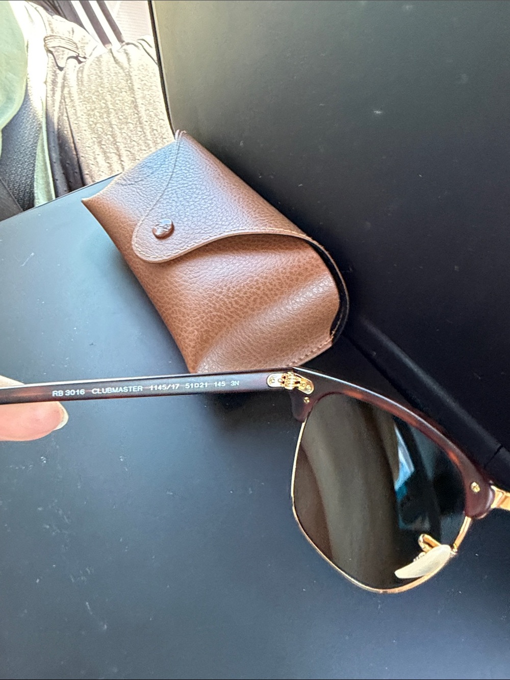 Rayban Clubmaster Tortoise Shell Sunglasses - Picture 4 of 5